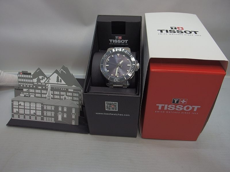 ティソ TISSOT 自動巻腕時計/アナログ/ステンレス/シルバー/T120407A シルバー