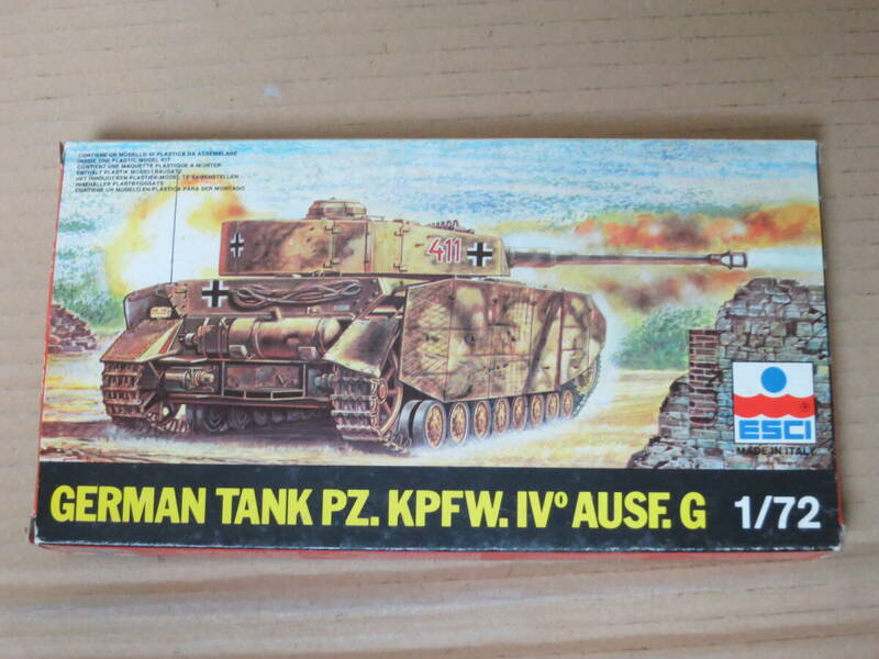 GERMAN TANK PZ.KPFW.IV AUSF.G ドイツ中戦車 IV号戦車 D型　8058 イタリアエッシー esci 模型 プラモデル