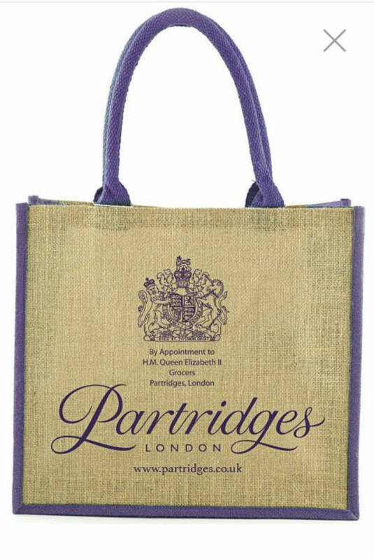 Partridges パートリッジ 麻エコバッグ 新品未使用品 英国王室御用達　コットンハンドル
