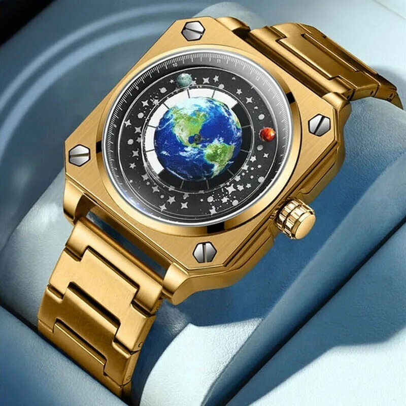 特価 新品 未使用 腕時計 クオーツ メンズ レディース アナログ シリコン ステンレス 星 地球 宇宙 ミリタリー 防水 耐衝撃 c2642