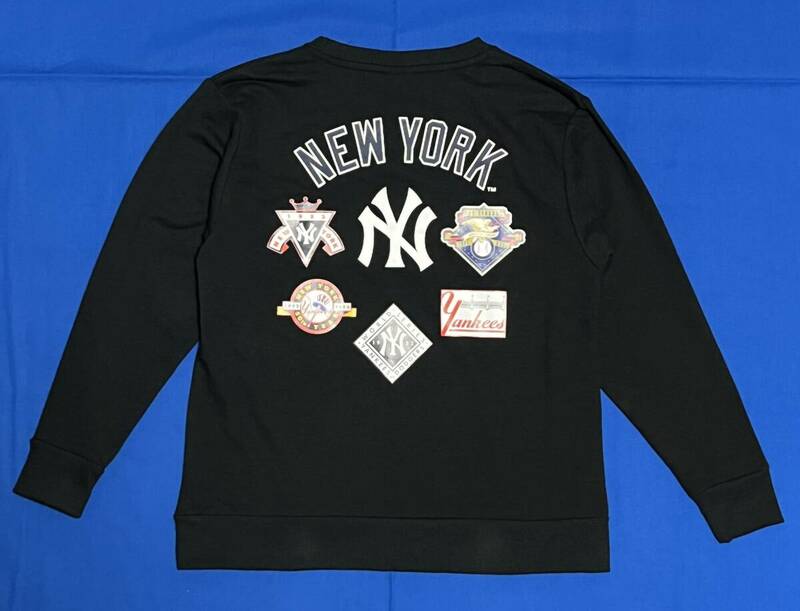 MLB ニューヨーク・ヤンキース トレーナー スウェット ブラック 150cm 子供 キッズ ジュニア ボーイズ MLB公式ライセンス品 新品
