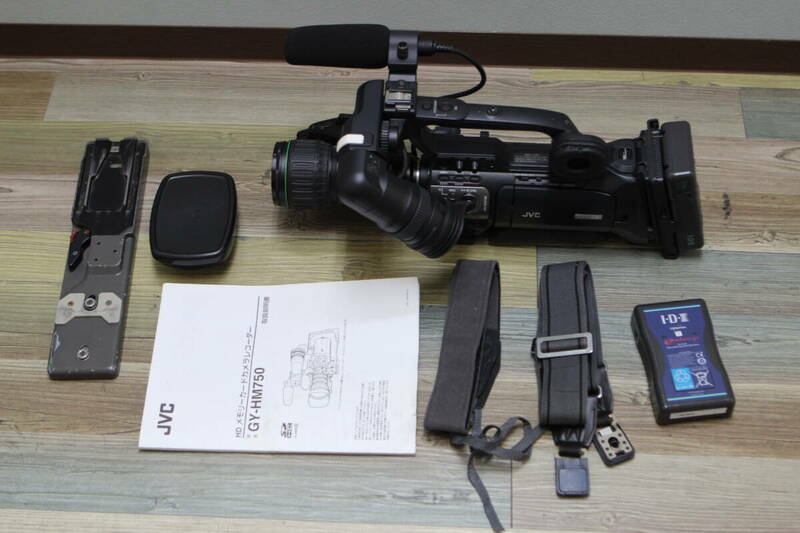 #1755 JVC GY-HM750 業務用ビデオカメラ メモリーカードカメラレコーダー