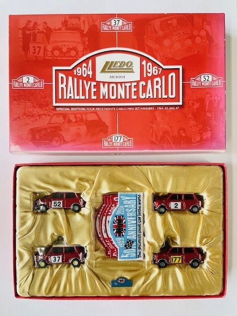 ミニクーパー LLEDO レド社製 ラリーモンテカルロ Rallye Monte Carlo ミニカー 4台セット 希少 1964-1967 サイン入り