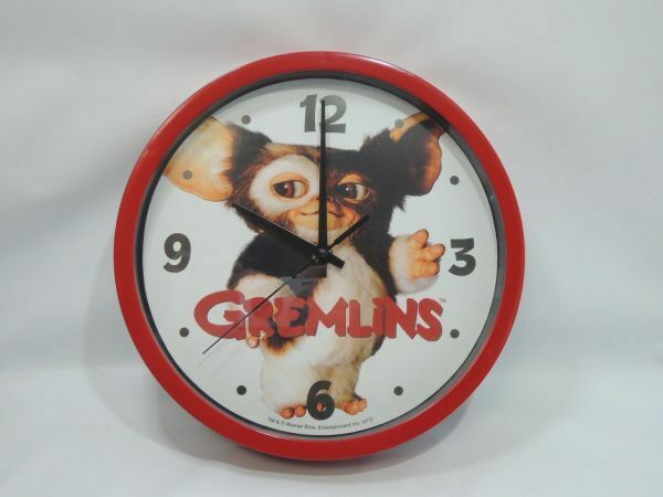 グレムリン 掛時計 掛け時計 ギズモ 動作品 直径25cm 0510