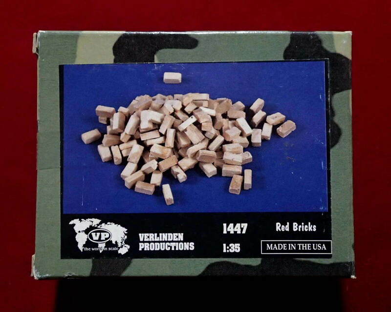 ★バーリンデン(VP1447 廃業絶版) 1/35 Red Bricks(ジオラマ用赤レンガ、レジン製)外箱未開封(定形外220円他)