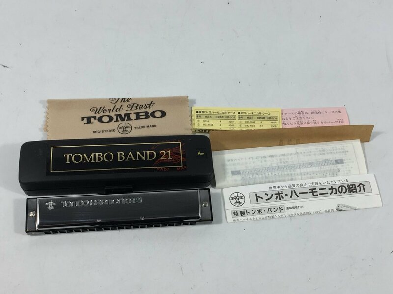 TOMBO BAND 21　　ハーモニカ　　3121A.m　　ケース付　　現状品　　OS4.019　/07-1