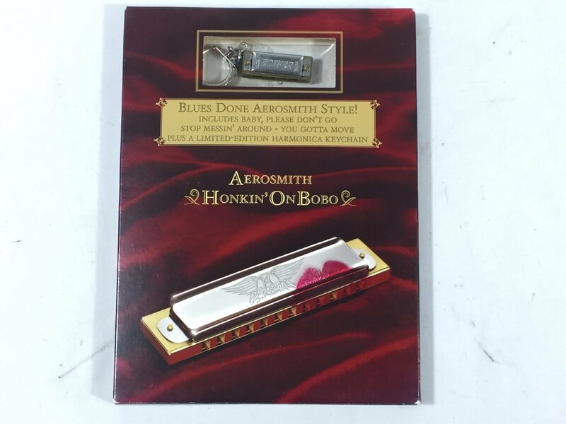 CD　エアロスミス　ホンキン・オン・ホーボォ　AEROSMITH 　HONKIN ON BOBO　キーホルダー付　現状品　BO4.019