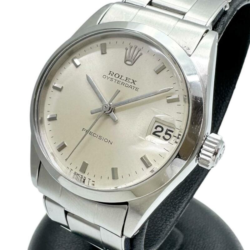 ROLEX/ロレックス オイスターデイト プレシジョン 6466 ワンオーナー物 腕時計 ステンレススチール 手巻き シルバー文字盤 ボーイズ