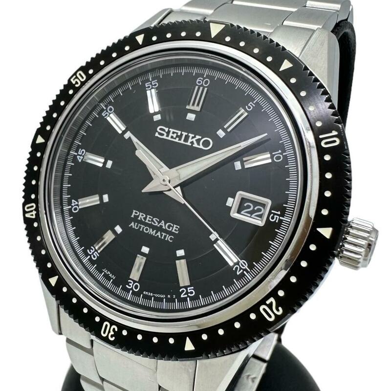 SEIKO/セイコー プレサージュ SARX073(6R35-00L0) 限定モデル 腕時計 ステンレススチール 自動巻き/オートマ ブラック文字盤 メンズ