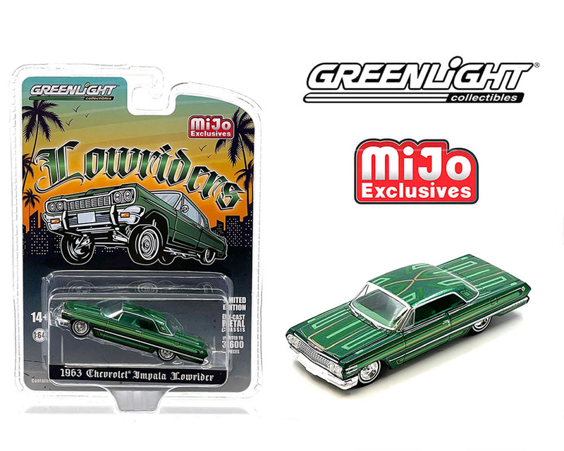 グリーンライト 1/64 シボレー インパラ SS 1963 ローライダー グリーン Greenlight Chevrolet Impala Lowriders ミニカー