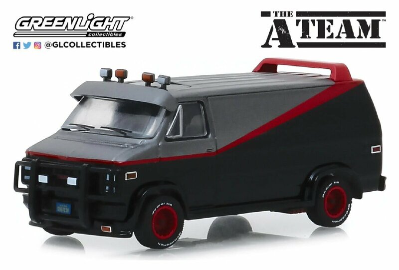 グリーンライト 1/64 GMC バンデューラ 1983 特攻野郎Aチーム The A Team GMC Vandura ミニカー