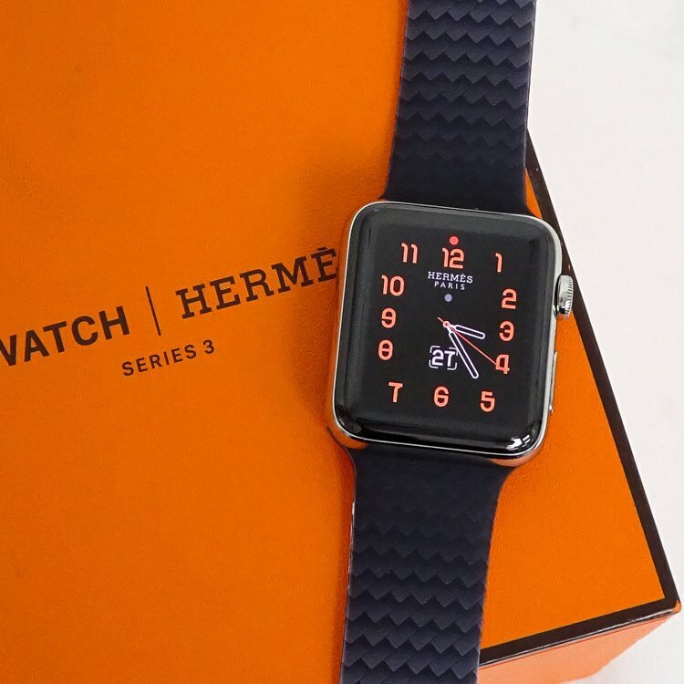 【1円】Apple×Hermes Apple Watch Series3 エルメス アップルウォッチ シリーズ3 42mm GPS+Cellularモデル MQMW2J/A A1891 初期化済 40904