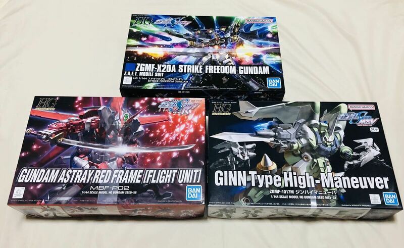 HG ストライクフリーダム ガンダム ジン ハイマニューバ SEED DESTINY STRIKE FREEDOM GUNDAM ASTRAY RED FRAME GINN TYPE HIGH MANEUVER