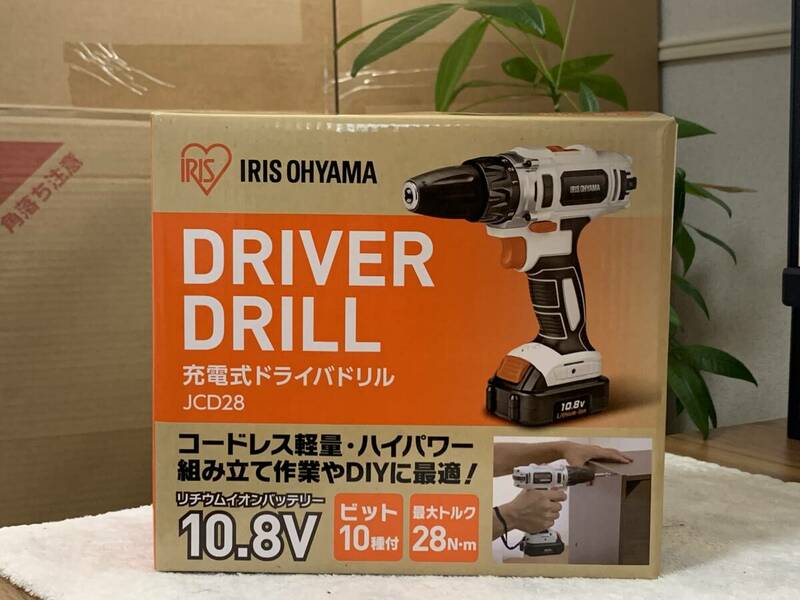IRIS OHYAMA 充電式ドライバドリル 中古工具【福D-015】
