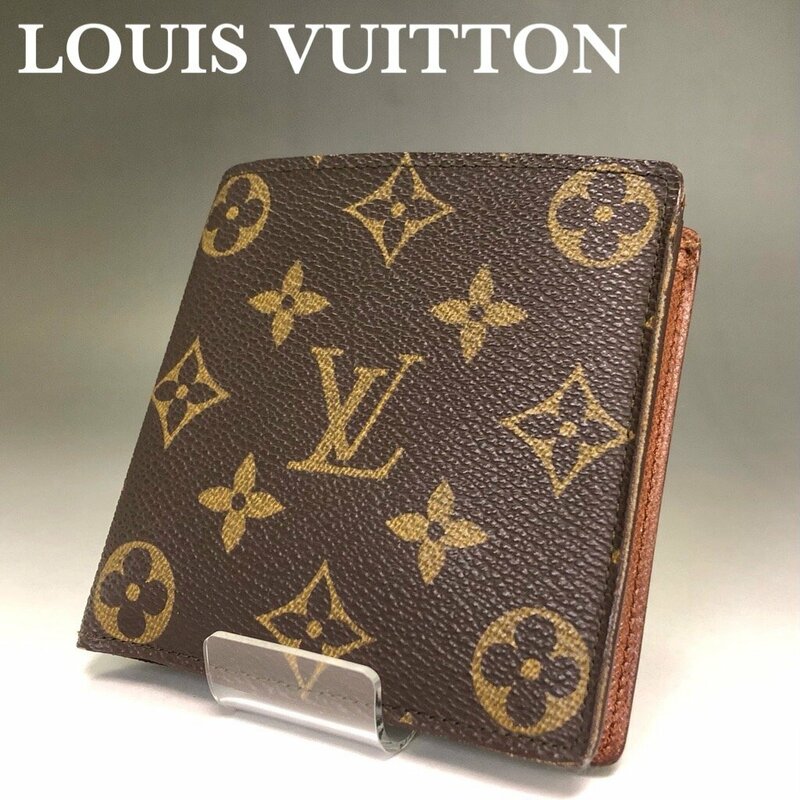 LOUIS VUITTON ルイヴィトン モノグラム 二つ折り財布 財布 メンズ ウォレット 小銭入れ/札入れ M61665 正規品 本物保証 最落無