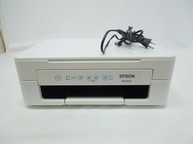 ‡ 0914 EPSON エプソン カラリオ A4インクジェットプリンター EW-052A 2020年製 ホワイト 通電のみ確認済 現状品