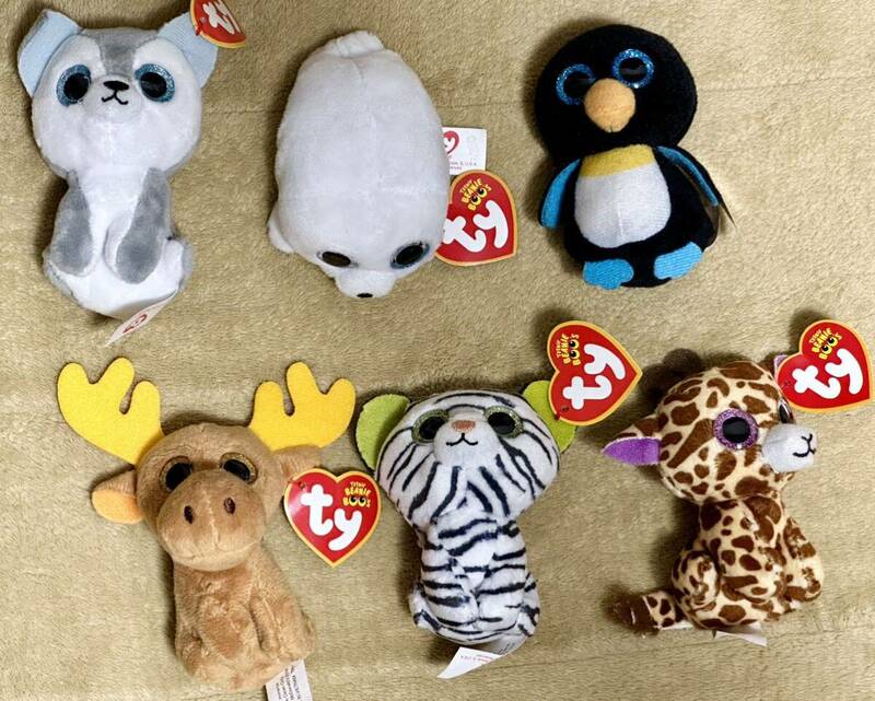 マクドナルド McDonald ハッピーセット ty TEENIE BEANIE BOO'S ぬいぐるみ シーモア ティンバー ブリズ チョコレート ツイッグス ワドル 6