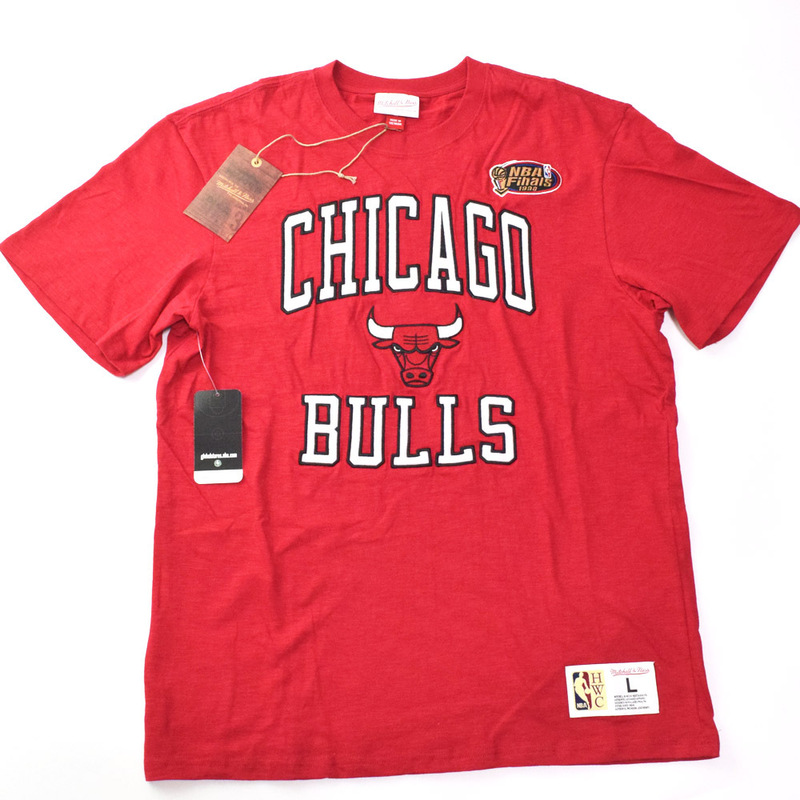 訳未使用 Mitchell&Ness ミッチェル&ネス NBA LEGENDARY SLUB SS TEE VINTAGE LOGO BULLS シカゴ ブルズ Tシャツ L