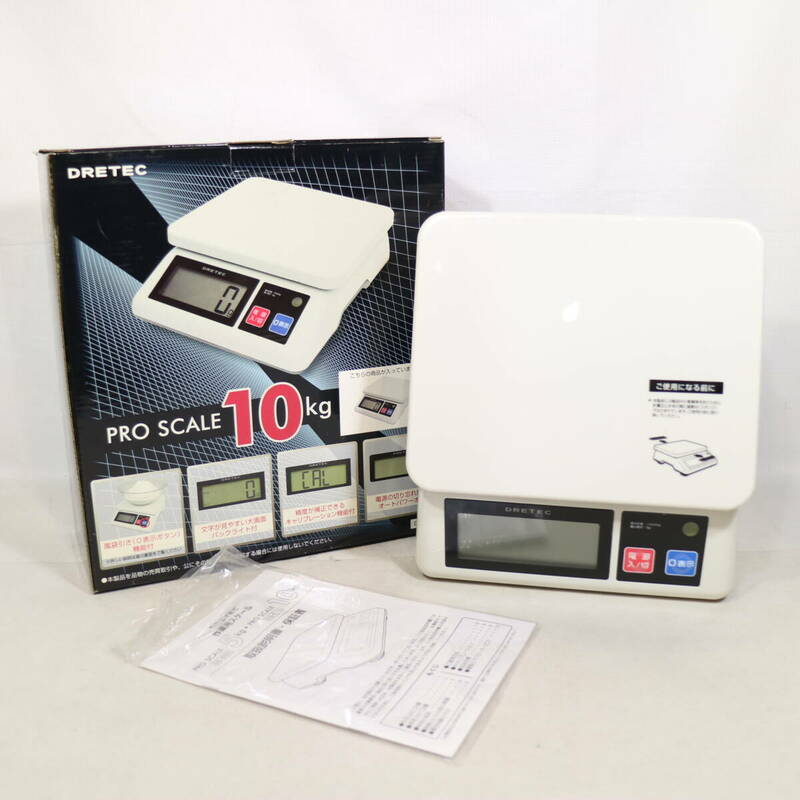DRETEC ドリテック PRO SCALE 10kg GS-510 電子測り スケール 計量器具 キッチン ペット 製菓
