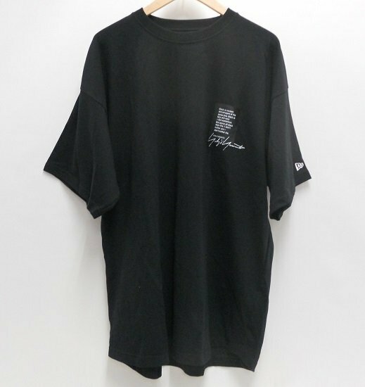 □YohjiYamamoto×NewEra ヨウジヤマモト×ニューエラ Tシャツ 黒 サイズXL 未使用