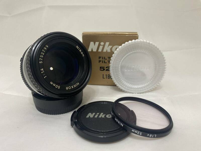 ◆動作品◆ Nikon Ai-S NIKKOR 50mm F1.4 ニコン 単焦点レンズ ♯2404082