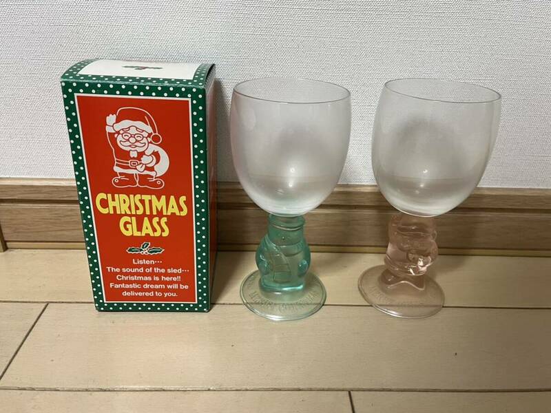 ケンタッキー/クリスマスペアグラス/ワイングラス/スノーマン