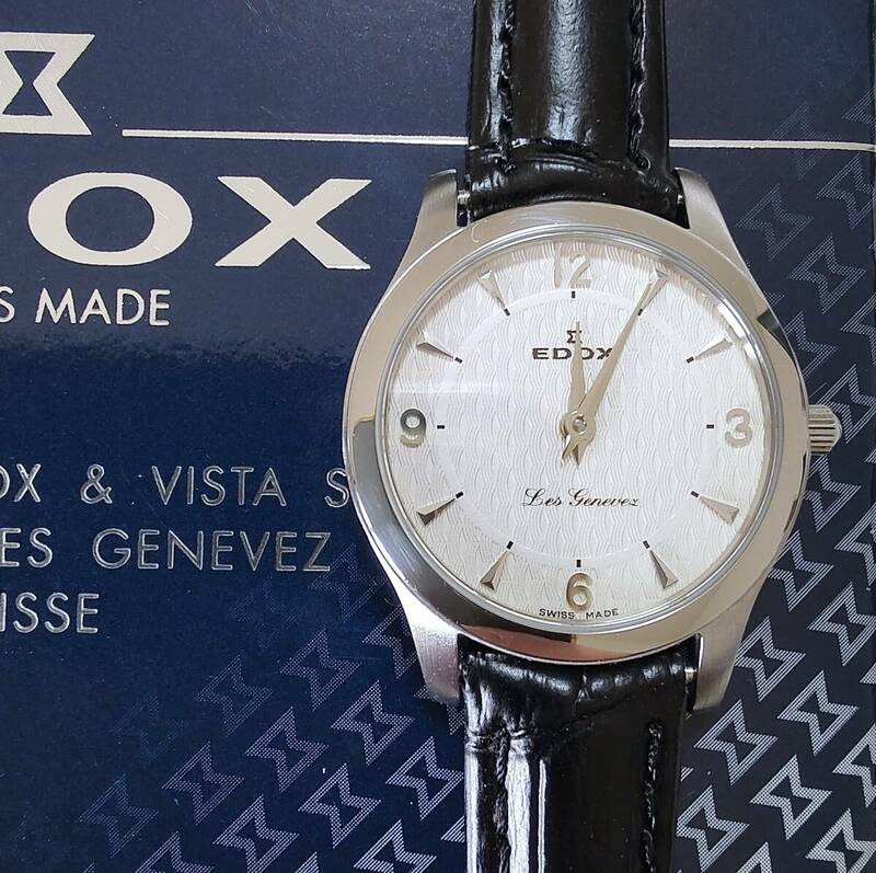 ◆EDOX(SWISS MADE)　Les Genevez　クオーツ腕時計　女性用　[21155]
