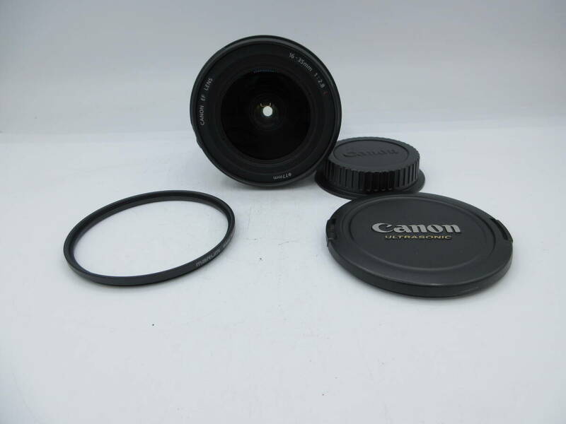 中古 カメラレンズ CANON ZOOM LENS EF 16-35mm 1:2.8 L USM ULTRASONIC ウルトラソニック ※動作未確認 ／G