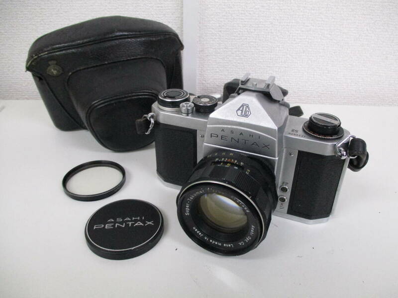 中古 カメラ PENTAX ペンタックス S2 / Super-Takumar 1:2 55mm フィルムカメラ ※動作未確認 ／P