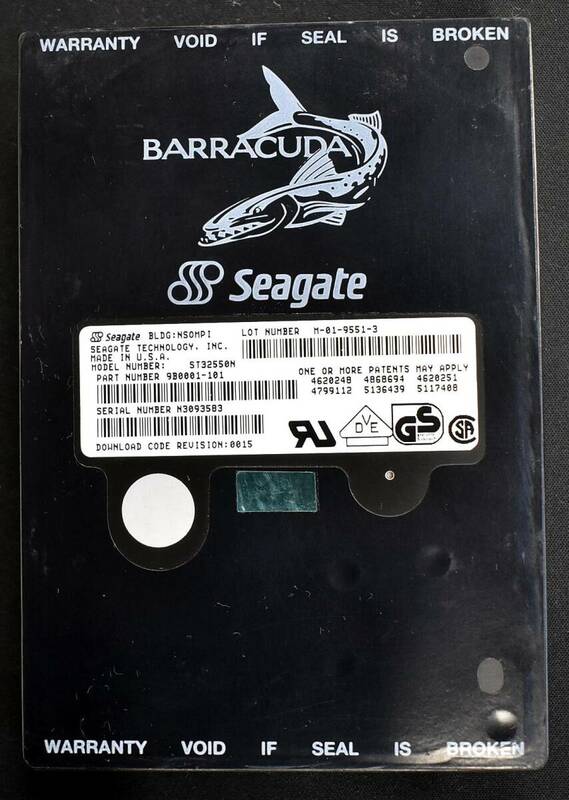 (送料無料) Seagate BarracudaST32550N (容量:2GB インターフェイス:SCSI 50pin) 希少な 50pin モデル (管:ASH4
