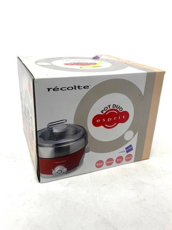 極美品 recolte レコルト RPD-2 ポットデュオ エスプリ 卓上電気調理鍋 料理 調理家電 kk033001