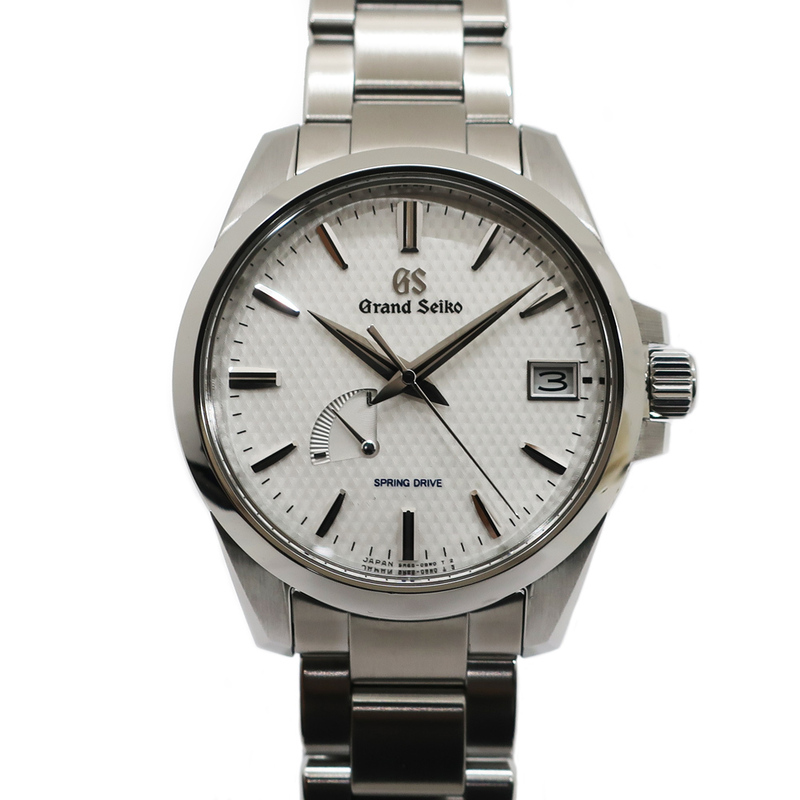 【天白】グランドセイコー スプリングドライブ SBGA225 9R65-0AG1 ホワイト 自動巻 腕時計
