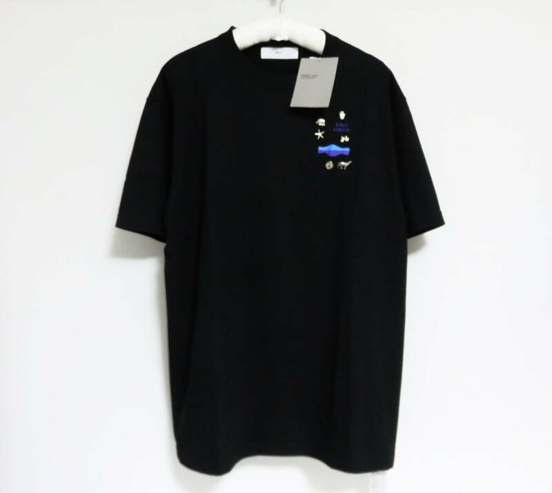 送料無料 新品 TOGA VIRILIS STUDS PRINT TEE XL ブラック トーガ ビリリース スタッズ プリント Tシャツ