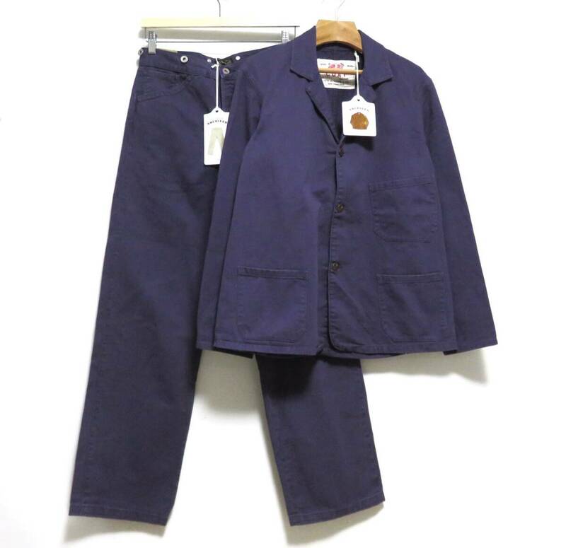 定価7.7万 新品 LEVI'S VINTAGE CLOTHING セットアップ S 30 パープル リーバイス ジャケット パンツ 1920'S SUNSET COAT 1880'S CHINO LVC