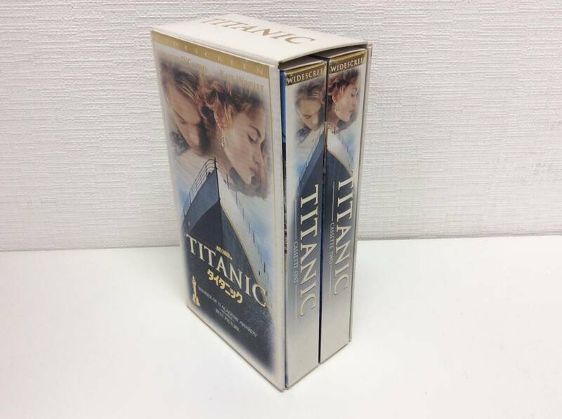 ■4719　TITANIC タイタニック ビデオカセット 2巻組 洋画 映画 ムービー VHS コレクション 動作未確認