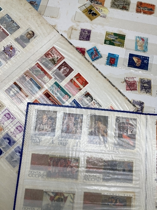 C2j コレクター整理品 海外切手 きって 大量 おまとめ 3冊セット 使用済み コレクション 趣味 古切手