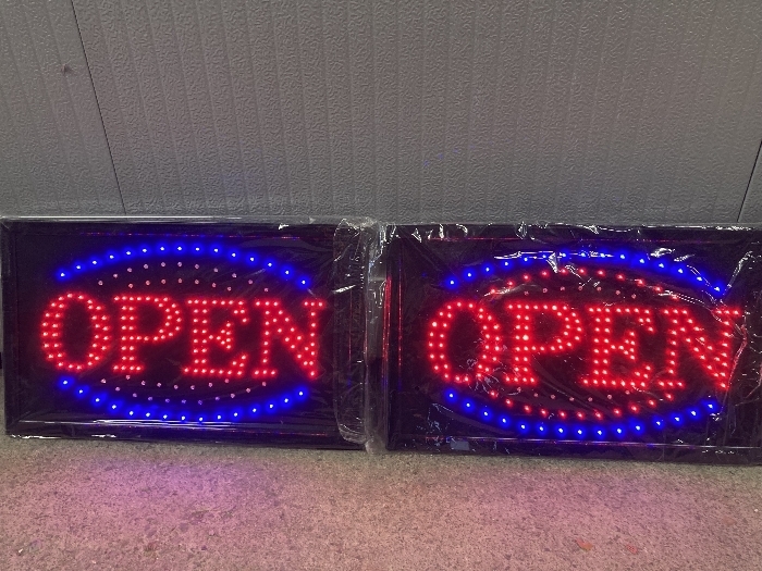 Z1a サインボード 看板 『OPEN』LEDライト 通電確認済み 未使用 ネオン オープン看板 ライト 店 BER