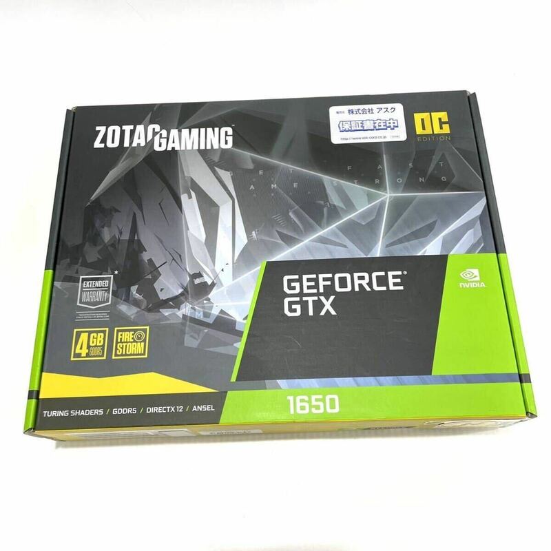 未開封 ZOTAG GAMING ゾタックゲーミング グラフィックスカード ZT-T16500F-10L GEFORCE GXT 1650 OS 4GB 128BIT GDDR5 箱保付き 送料無料