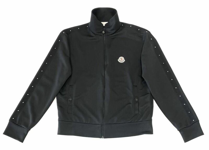 国内正規極美品 MONCLER モンクレール ジップアップ カーディガン H20918G00003 899A1 トラックジャケット ブラック メンズ サイズS