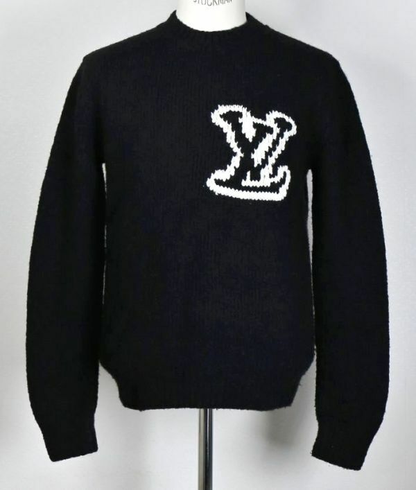 24SS LOUIS VUITTON ルイヴィトン 1AF336 ウール ブレンド クルーネック LV ニット セーター sweater b7984