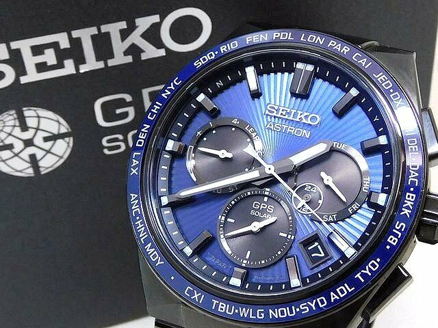 新品同様 セイコー アストロン 時計 ■ SBXC121 ネクスター NEXTER チタン ブラックカラー 電波ソーラー 腕時計 □ SEIKO ASTRON 5K6DS