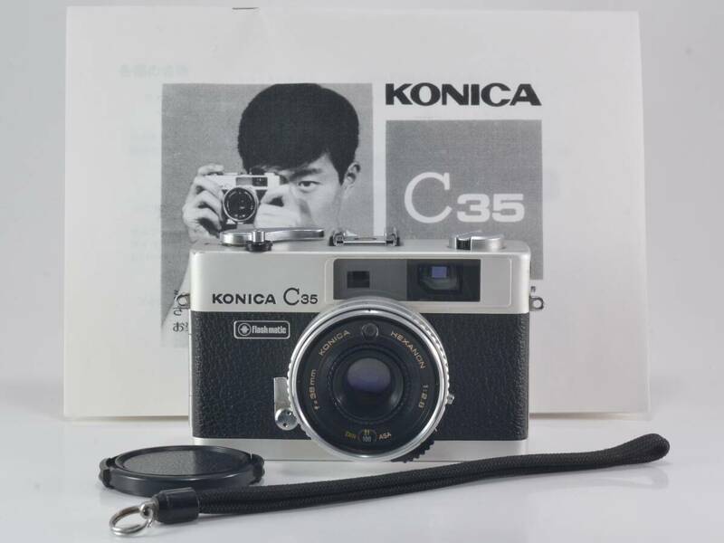 [良品] KONICA (コニカ) C35 Flash matic / HEXANON 38mm F2.8 整備済 [保証] (50012)