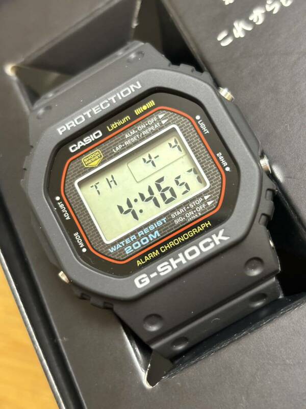 CASIO！国内正規品　Gショック 1983年発売　生産終了　初代ファーストモデル　DW-5000C-1A マイナスネジ　CASIOレストア品