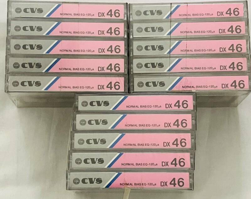 CVS エコーソニック　カセットテープ DX 46分　3パック　15本セット