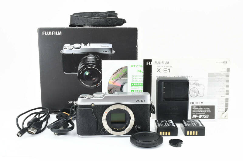 ★極上美品★ 富士フィルム FUJIFILM X-E1 ボディ シルバー ミラーレス一眼カメラ OB043 #3940