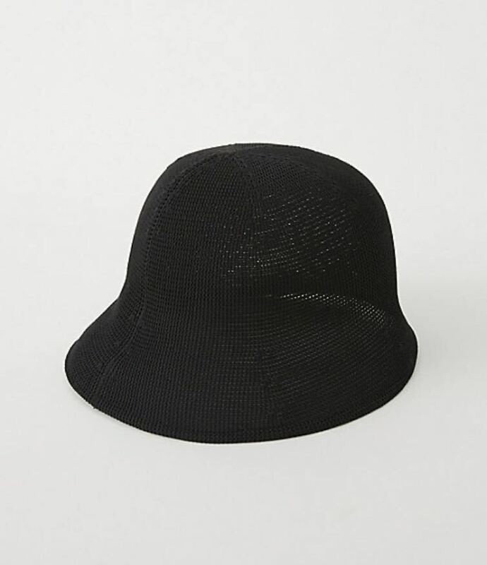 美品　送料込　CFCL シーエフシーエル　MESH KNIT HAT 2 帽子 ハット ニットハット　ユニセックス　黒　ブラック