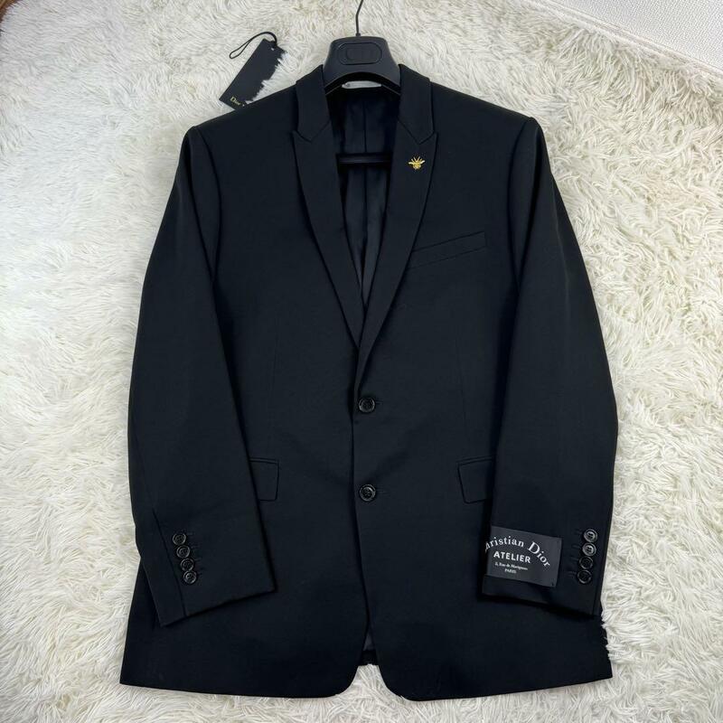 【美品】Dior HOMME ディオールオム 18SS アトリエロゴ 蜂 ジャケット BEE EMBROIDERED JACKET ATELIER BEE 52 XL