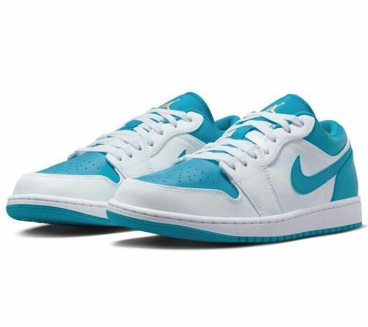 新品 送料込 NIKE AIR JORDAN 1 LOW 'AQUATONE' 28cm/US10 白/水色 ナイキ エア ジョーダン 1 ロー アクアトーン