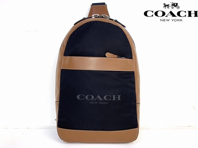 新品同様★送料無料★ コーチ メンズ COACH チャールズ ボディバッグ ショルダー