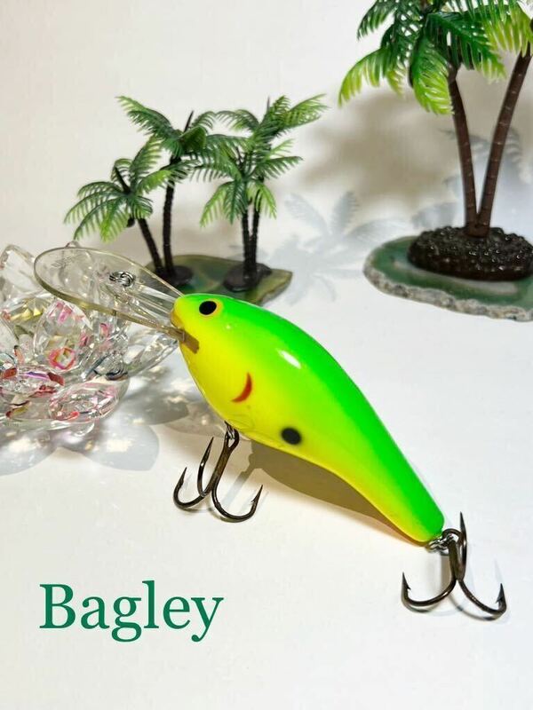bagley's バクリー bagley グリーン/イエロー/オレンジ グラデーションカラー　クランクベイト　少し大きめなルアー